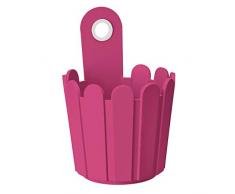 Emsa Mini fioriera a Forma di Fiore, Colore: Rosa