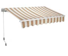 GARDEN FRIEND T1372011/C Tenda Barra Quadra profondità 200 cm, Lunghezza 250 cm, Beige, 250x15x18 cm