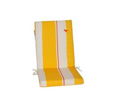 EDENIA Seduta di Poltrona, San Remo, Giallo/Bianco, 89 x 40 x 6 cm, 009742