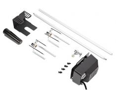 Kenley HCP-bq28m Motor Operated Barbecue Girarrosto Le carni arrosto Rod Spit Kit Universale - Argento