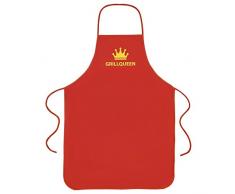 Ultranatura ASS20020000031 Grembiule per Il Grill, Rosso, 97x67x0.5 cm