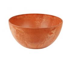 Artstone Vaso da fiori Vassoio per piante Fiona, resistente al gelo e leggero, Terra, 25x12cm