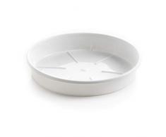 Teraplast Plato Colour 28cm Sottovaso, Bianco