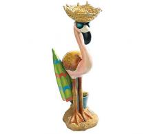 Design Toscano HF616576 Statua da Giardino Luau Larry, 15x20.5x45.5 cm