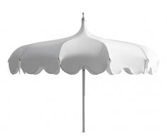 Crema Outdoor Atelier Pagoda Ombrellone, Bianco, Diametro 220 cm