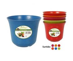 Garden Pic-Nic 37096 - Vaso in bambù, 18,5 cm, Colori Assortiti