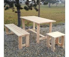 CABEX Legno CO. S.r.l. – Tavolo Esterno Capienza 6/8 Posti, Adatto Uso Privato Serie Country Modello [TAV. 160F]