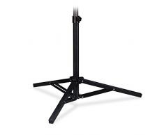 Relaxdays Base per Ombrellone, Giardino e Campeggio, Mobile, Richiudibile, 25-32 mm, HLP 55x76x76 cm, in Acciaio, Nero