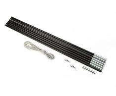 Bo-Camp 4115559 Flessibile Tenda Poles-ø 8.5 mm-fibreglass, Nero, 43 x 43 x 50 cm