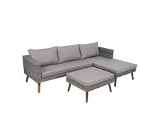 greemotion Gomera Set Lounge da Giardino, Grigio