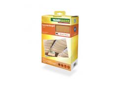 Windhager Tenda Vela Parasole per tendicorda, Protezione Solare, pergola o Giardino dinverno, 270 x 140 cm, Beige, 10876