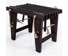 Ecofurn 91365 Panchina 60 Pino, Nero