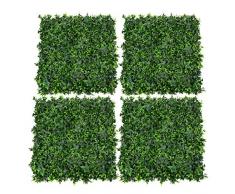 GreenBrokers Green Mat/Wall/Fence 50cm x 50cm Tappeto Artificiale Verde da Parete/Recinzione 50 cm x 50 cm