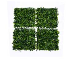 GreenBrokers Green Mat/Wall/Fence 50cm x 50cm Tappeto Artificiale Verde da Parete/Recinzione 50 cm x 50 cm
