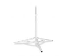 Relaxdays Base per Ombrellone, per Aste con D: 25-35 mm, Treppiedi Pieghevole, Stabile, HLP: 55 x 67 x 67 cm, Bianco