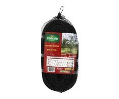 Vilmorin - Rete antiuccelli in polietilene, 2 x 10 m, VL Giardino, Colore: Nero