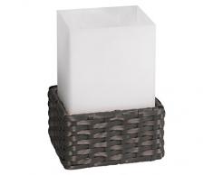 Dehner lampada solare in rattan cubo, circa 21 x 11,6 x 11,6 cm