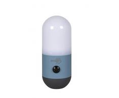 Bo-Camp - Lampada da tavolo, a sospensione, High Power LED, 120 lumen, colore: rosso, blu