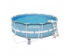 Intex L&G FR Prism Frame Piscina, Grigio/Bianco, 366 x 122 cm