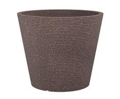 Scheurich Coneo, Fioriera in plastica, Marrone, 30 cm Diametro, altezza 24,3 cm, 10 l Vol.