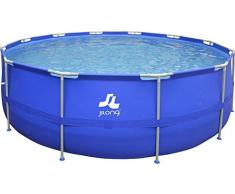 Jilong 17263EU Piscina Rotonda con Struttura 450 * 122Cm, Blu