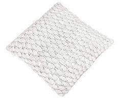 Dehner Dekokissen Sophie, ca. 45 x 45 x 10 cm, Baumwolle, Weiß Cuscino Decorativo, Bianco