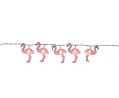 Star decorazione giardino, Party Light-Party catena LED Flamingo, 10 pezzi, colorato, 180 x 3,5 x 3,5 cm, 726 - 93