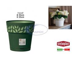 Stefanplast Verde Salvia Vaso Opera Cloe 25x25 Verdone stefanp