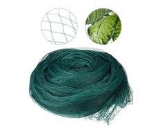 Relaxdays Rete Anti Uccelli, Protezione dal Fogliame per Giardino e Stagno, Copertura per Alberi da Frutto, Verde Scuro, 1 x 4 M