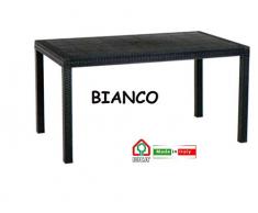 bica 9094 Houston Tavolo, White, 150x92x9 cm, Bianco, 150x90x74 cm