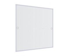 Windhager tenditore Plus Fissaggio zanzariera, Telaio in Alluminio per finestre 100 cm x 120 cm, Bianco, 03898