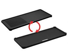 Enders Switch Grid Reversible Cast Iron Griddle for Gas Barbecue, Chicago 3 R Turbo, Black