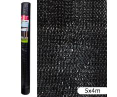 Ldk Garden - Rete di protezione da giardino in plastica nera, 4 x 5 m