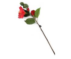 Floral Elegance (Pianta Pianta Artificiale diIbisco Arancione stelo singolo) 92 cm