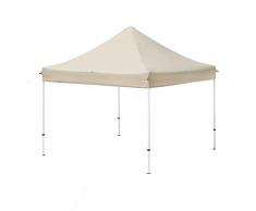 Amazonbasics 3x3M heavy duty pop up gazebo, Beige, with detachable wheeled Carry bag
