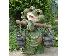 GMMH - Decorazione da Giardino, Rana XXL, Altezza: 40 cm