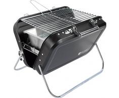 Valiant Nomad Pieghevole Barbecue Portatile, Nero