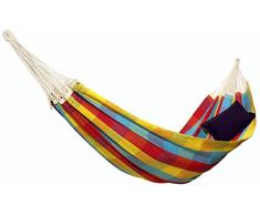 Amazonas Amaca Brasiliana XL Bahia Madras per più Persone Fino a 200 kg, 230 x 150 cm, Quadretti Colorati