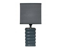 King Home L1713603 Lampada da Tavolo, Grigio Scuro, 14X11X29,5H
