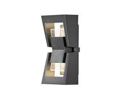 Konstsmide 7971-370 Potenza Easy Fit Lampada da Parete Up And Down, High Power 2x4W LED-Antracite, 0 x 0 x 0 cm