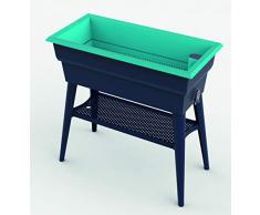 MV INDUSTRIE fioriera Calipso Maxi 40L Grigio/Turchese, 3557400025272, Grigio Turchese, 81 x 39 x 80 cm, PV 002 527