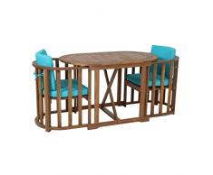 greemotion 126764 Set da Giardino, Marrone, 120x70x75 cm
