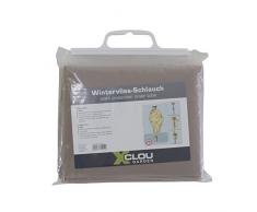Xclou invernale in pile inverno protezione di ca. 0.5 x 5 m tubo per proteggere piante, pianta protezione con ca. 30 g/m², colore: marrone