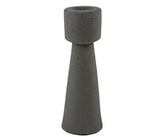 Ivyline - Portacandele in Cemento, 13 cm, Colore: Grigio, 5 x 5 x 13 cm, Asfalto, Grey, 5 x 5 x 18 cm