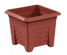 Emsa Terra Grande 985601400 Vaso per Fori, con Angoli, 60x60 cm, Colore: Terracotta