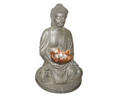 LAMPADA SOLARE BUDDHA NATURALE, 1XLED BIANCO Art. 33144