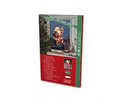 Immagini per finestra. LED Babbo Natale