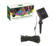 Garden Kraft 15420 Benross - Filo ad Alimentazione Solare con 100 luci a LED, Multicolore