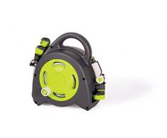 GF Garden, Aquabag Maxi, Avvolgitubo compatto da Giardino con 16,5 Metri di Tubo per Irrigazione, in kit pronto alluso, per lIrrigazione di Piante, Vasi, Balconi e Giardini, colore Verde lime