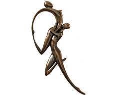 Design Toscano EU6790 Scultura Murale Danza del Desiderio, Bronzo, 7.5x43x58.5 cm